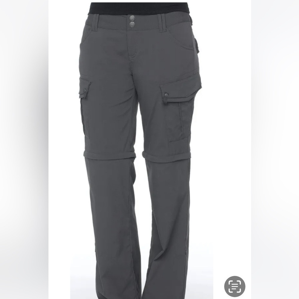 prAna Zip Off Convertible Hiking Cargo Pants Gray Size 0 Travel Outdoor
